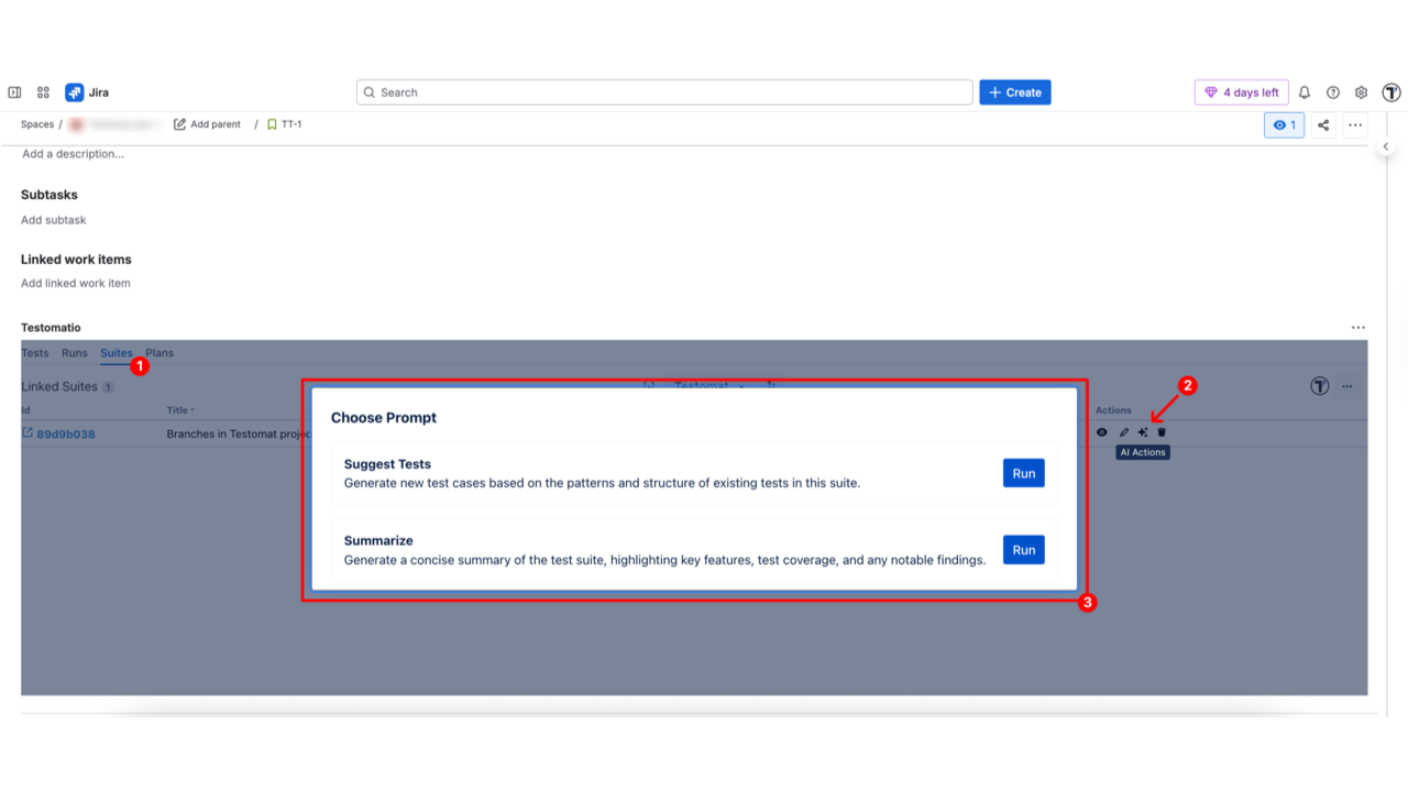 AI Actions for Suites